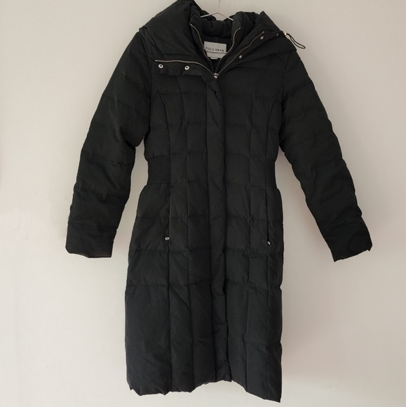 Cole Haan Long Down Quilted Puffer Coat Jacket - Picture 10 of 15